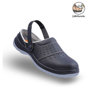 Mekap Slipper 210-03 Siyah elik Burunlu Sabo Sandalet